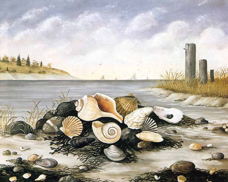 Shore Scene with Shells. Martha Cahoon