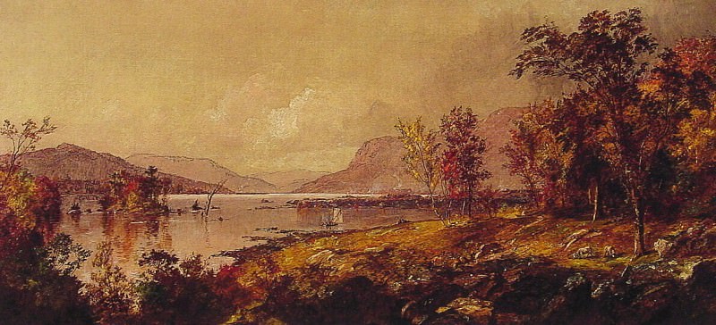 Greenwood Lake in September. Jasper Francis Cropsey