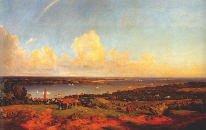 the narrows from staten island 1866-8. Jasper Francis Cropsey