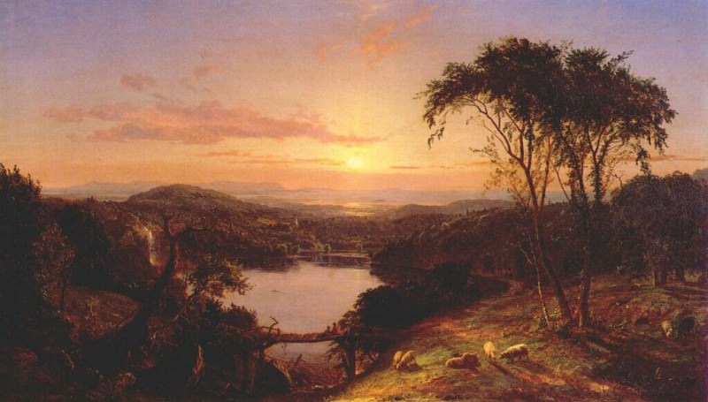 summer, lake ontario 1859. Jasper Francis Cropsey