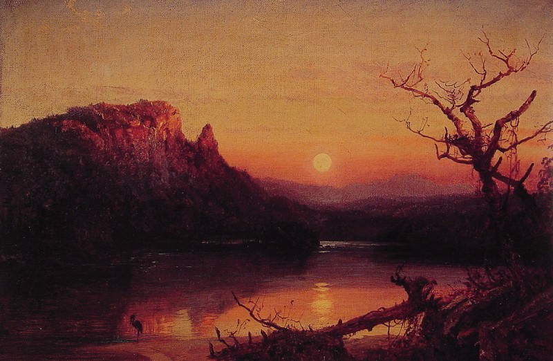 Sunset Eagle Cliff. Jasper Francis Cropsey