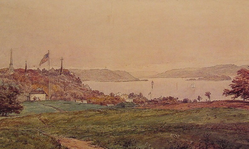 Looking North on the Hudson. Jasper Francis Cropsey