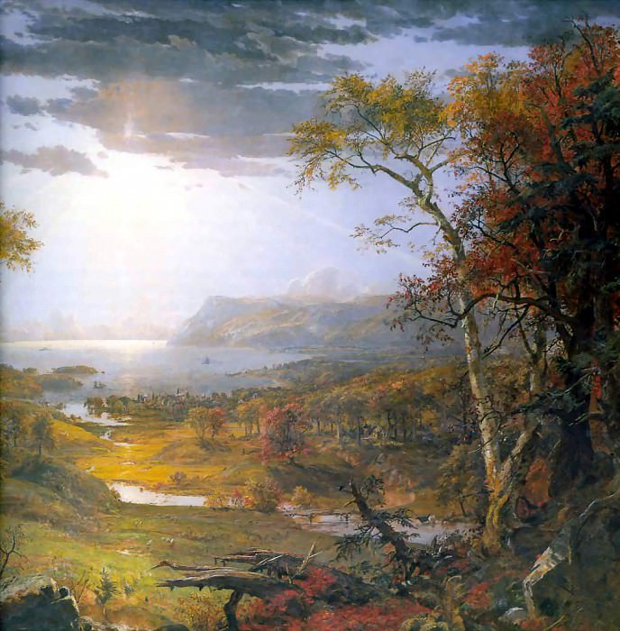 Осень на реке Гудзон, 1860. Джаспер Фрэнсис Кропси