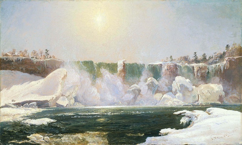 Ниагарский водопад зимой. Джаспер Фрэнсис Кропси
