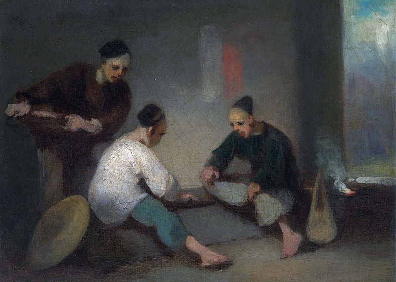 Chinese Gamblers. George Chinnery