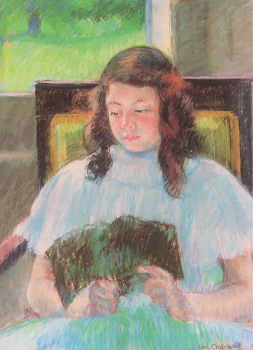 Young Girl Reading. Mary Stevenson Cassatt