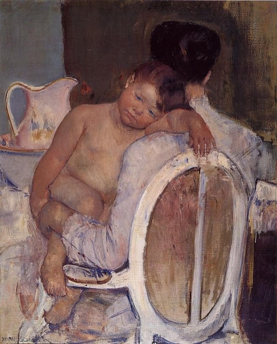 Mother Holding a Child in Her Arms. Mary Stevenson Cassatt