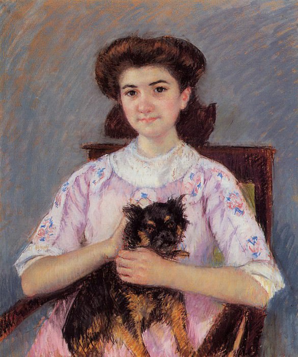 Portrait of Marie Louise Durand Ruel. Mary Stevenson Cassatt