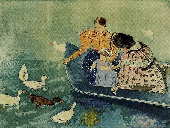 Feeding the Ducks. Mary Stevenson Cassatt