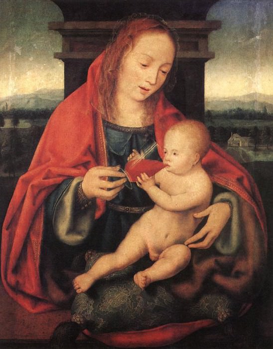 Virgin And Child. Joos Van Cleve