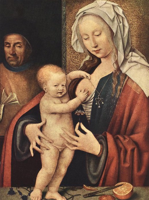 The Holy Family. Joos Van Cleve