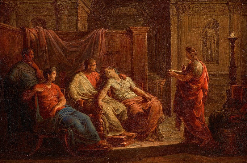Virgil Reading the Aeneid to the Family of Augustus. Vincenzo Camuccini