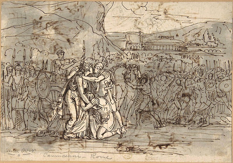 Soldiers Going into Battle. Vincenzo Camuccini