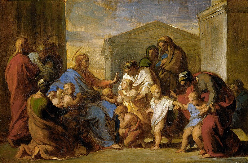 Christ Blessing The Children. Vincenzo Camuccini