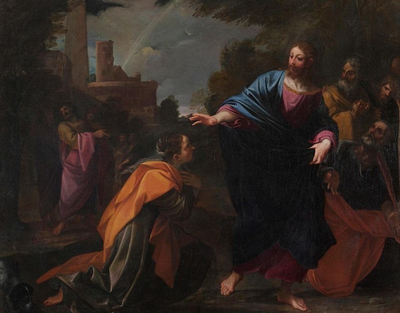 Christ and Canaanite woman. Lodovico Carracci