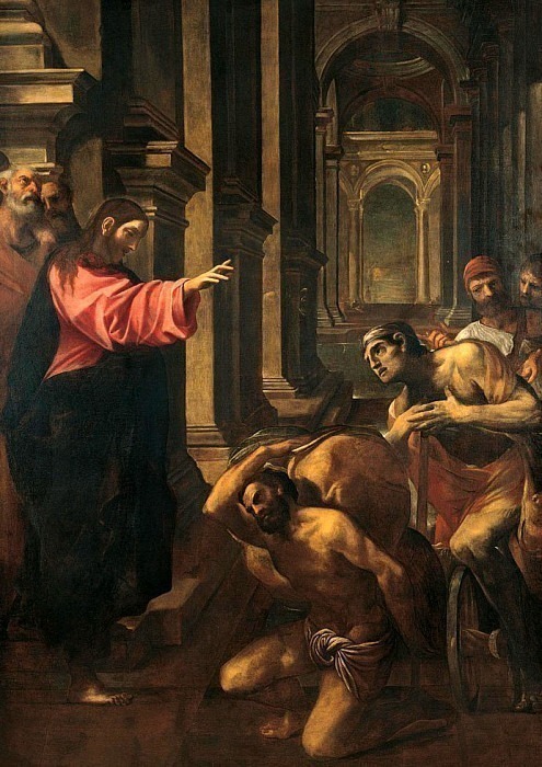 Christ at the Probatic Pool. Lodovico Carracci