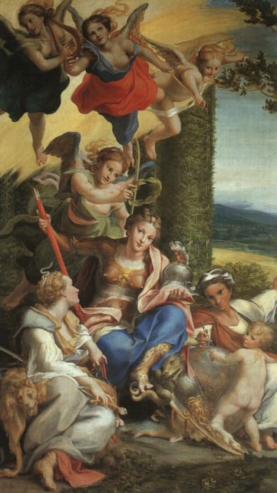 Allegory Of Virtue. Correggio (Antonio Allegri)