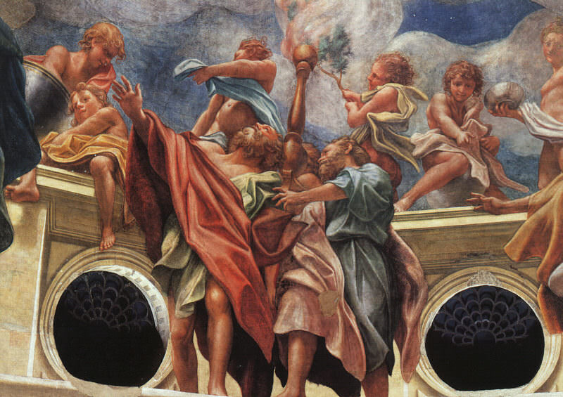 Assumption of the Virgin (detail of the Apostles). Correggio (Antonio Allegri)