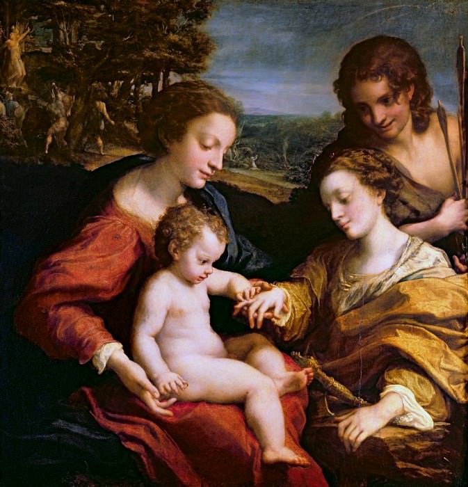 The Mystic Marriage of St. Catherine of Alexandria. Correggio (Antonio Allegri)