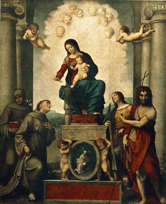 Madonna With St Francis. Correggio (Antonio Allegri)