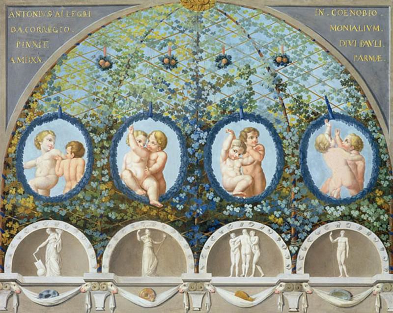 Design for a Ceiling Fresco. Correggio (Antonio Allegri)