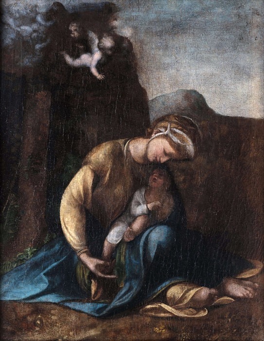 Madonna with Child (called the Gypsy). Correggio (Antonio Allegri)