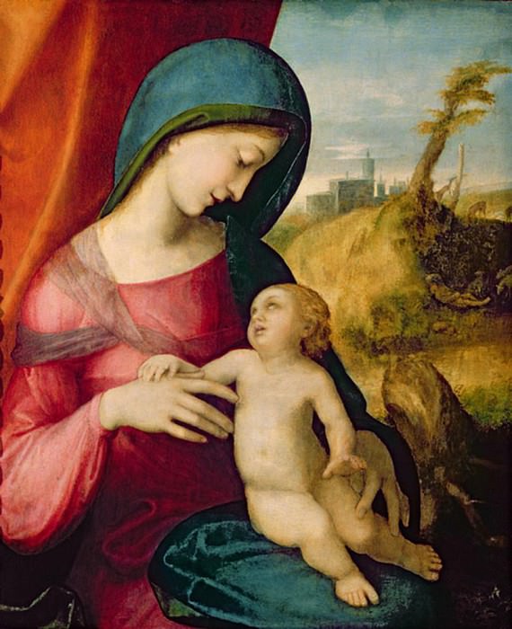 Мадонна с младенцем. Корреджо (Антонио Аллегри)