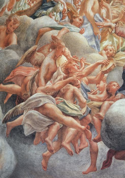 Assumption Of The Virgin (Detail Of Angelic Musicians). Correggio (Antonio Allegri)