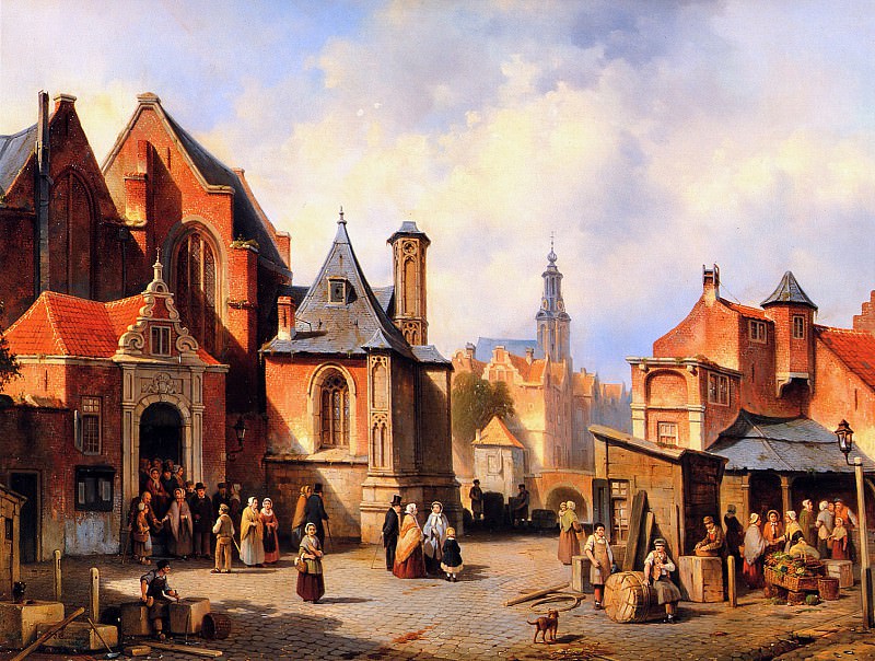 A town in Holland. Jacques François Carabain