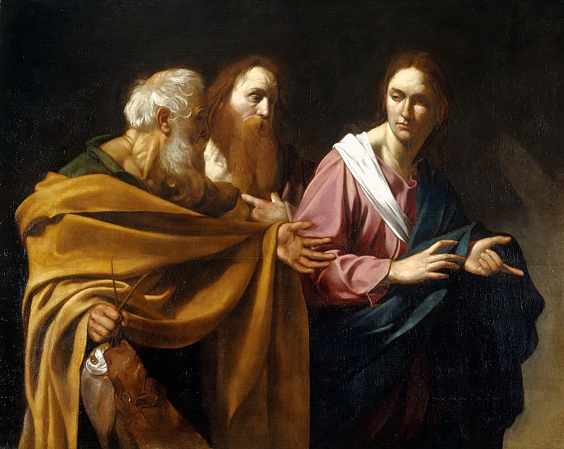 The Calling of Saints Peter and Andrew. Michelangelo Merisi da Caravaggio