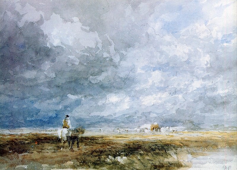 On the way to the hay field. David Cox