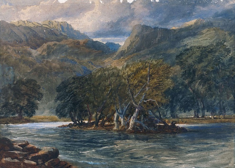 On the Conway River, North Wales. David Cox