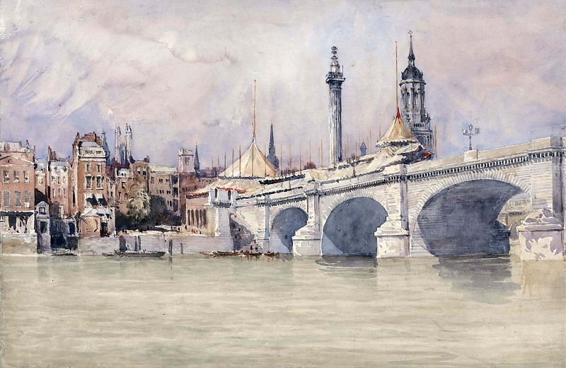 The Opening of the New London Bridge. David Cox