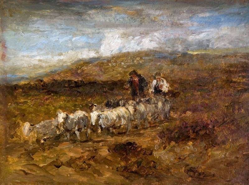 Welsh Shepherds. David Cox