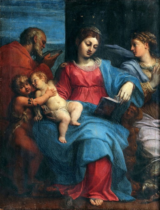 Святое Семейство со Святой Маргаритой. Агостино Карраччи