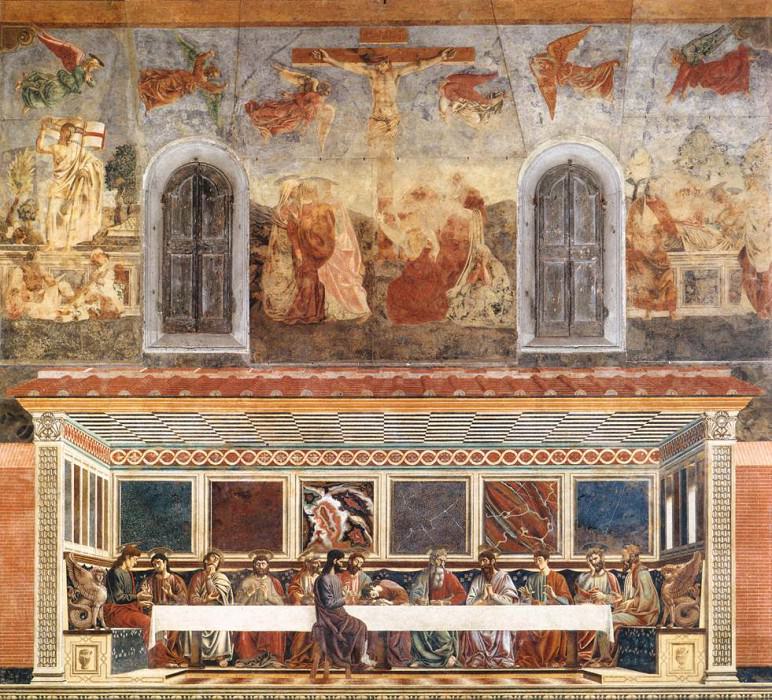 Last Supper and Stories of Christs Passion. Andrea Del Castagno