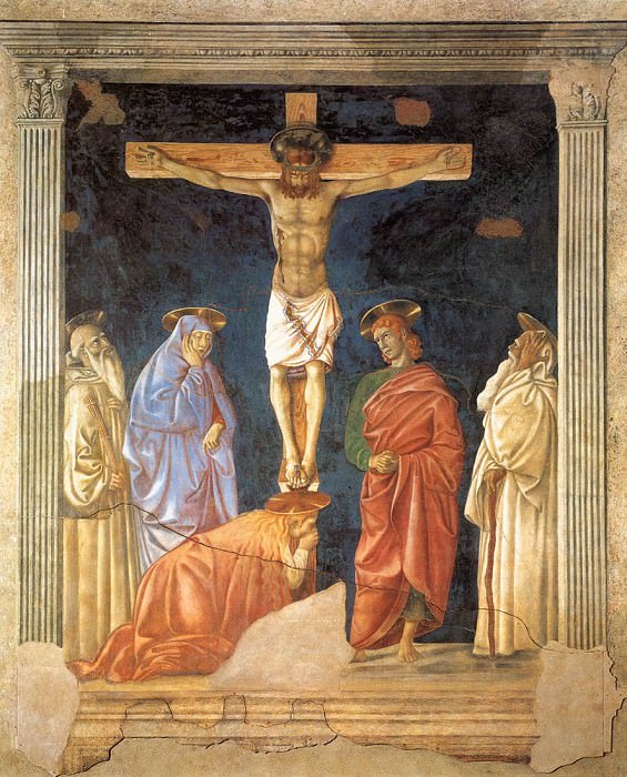 Crucifixion and Saints. Andrea Del Castagno