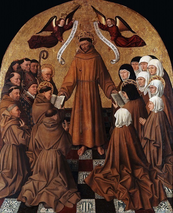 Святой Франциск устанавливает каноны. Колантонио (Никколо Антонио)
