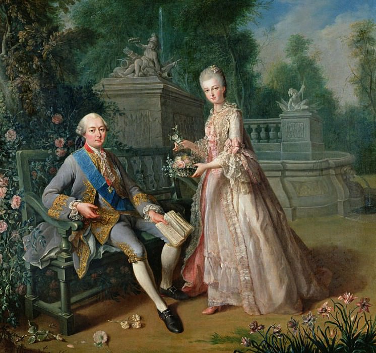 Луи Жан Мари де Бурбон, герцог де Пантьевр с дочерью Луизой-Марией Аделаидой. Жан-Батист Шарпантье