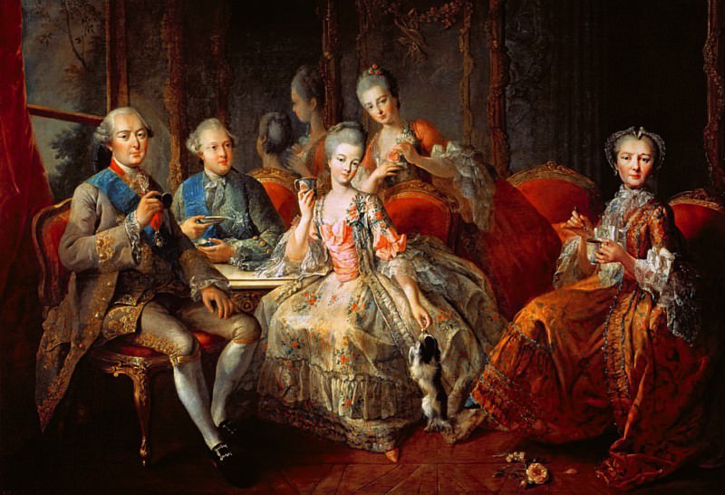 The Penthievre Family or The Cup of Chocolate. Jean Baptiste Charpentier