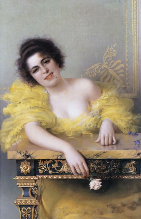 Portrait of a Young Woman. Vittorio Matteo Corcos
