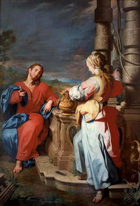Jesus and the Samaritan. Giuseppe Castiglione