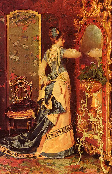 Женщина перед зеркалом. Луис Альварес Катала