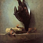 Still Life with Pheasant and Hunting Bag, Jean Baptiste Siméon Chardin