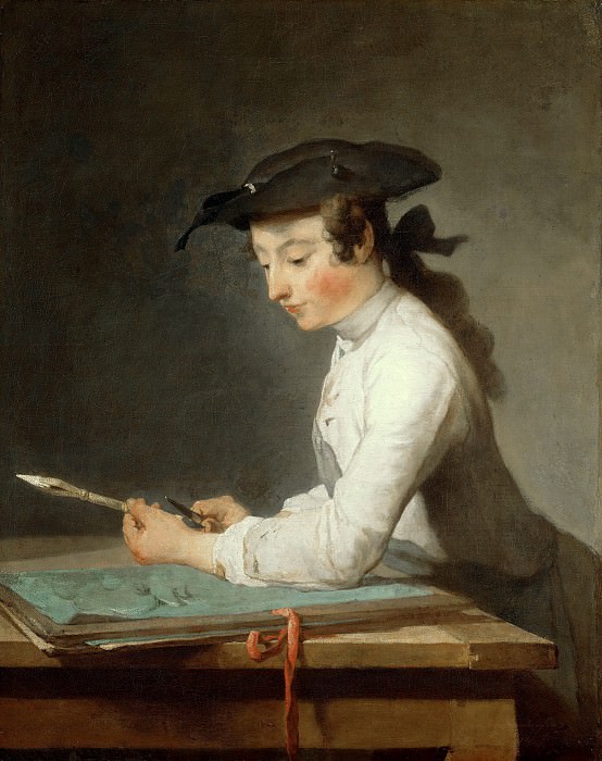 Young draftsman, Jean Baptiste Siméon Chardin
