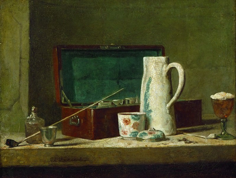 Still-Life with Pipe an Jug, Jean Baptiste Siméon Chardin