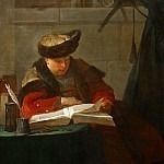 portrait of the painter Joseph Aved, Jean Baptiste Siméon Chardin