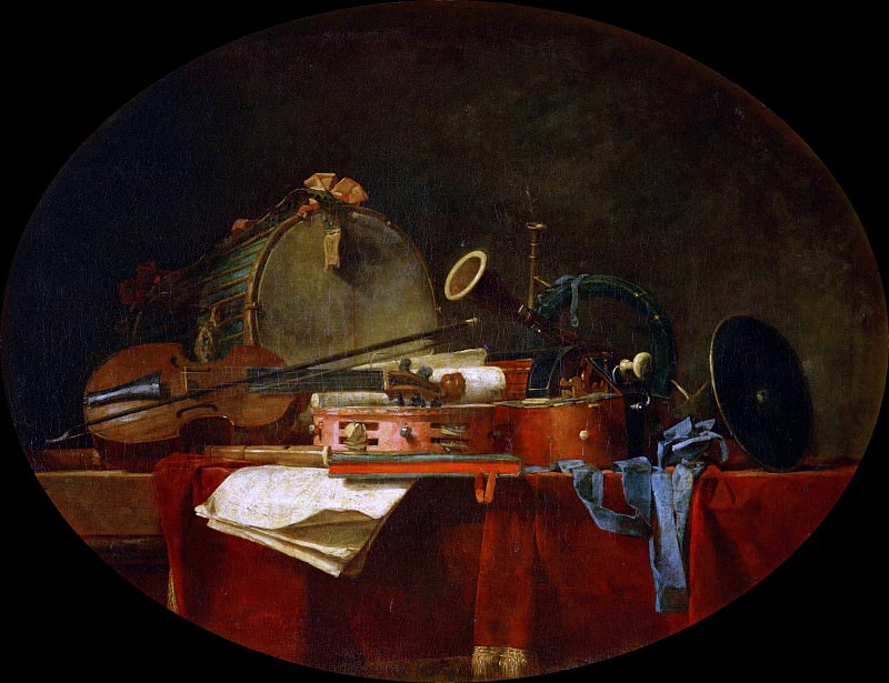 The Attributes of Music. Jean Baptiste Siméon Chardin