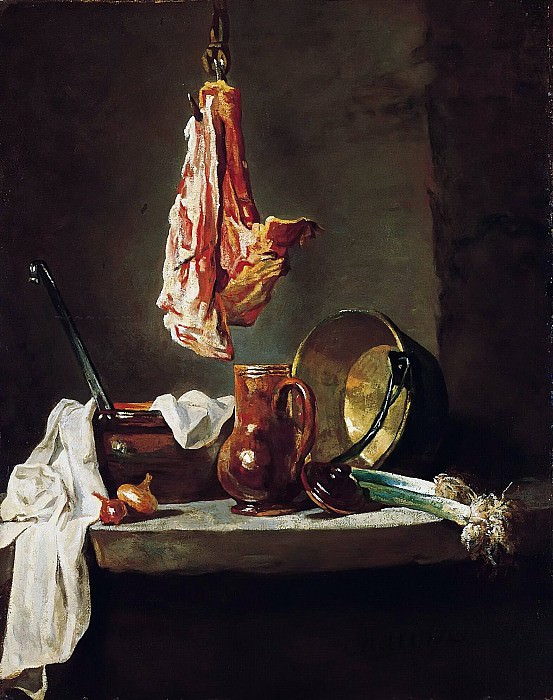 Still life with cookware. Jean Baptiste Siméon Chardin