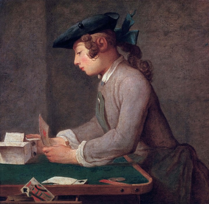 Building a House of Cards. Jean Baptiste Siméon Chardin